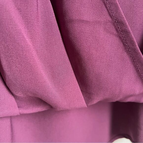 Stitch Fix Staccato Blouse Top Small Draped 3/4 Sleeve Tie Neck - Picture 7 of 7